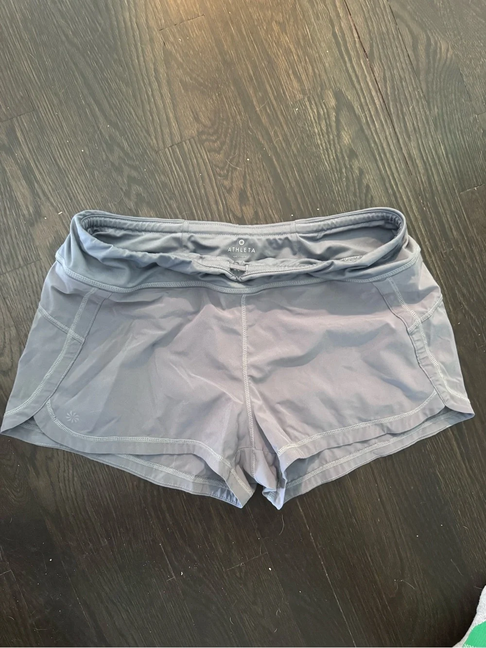 Athleta Gray-Lilac Athletic Running Shorts